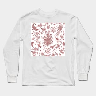 Vintage Red Roses Garden Long Sleeve T-Shirt